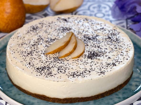 Cheesecake au panais et aux poires