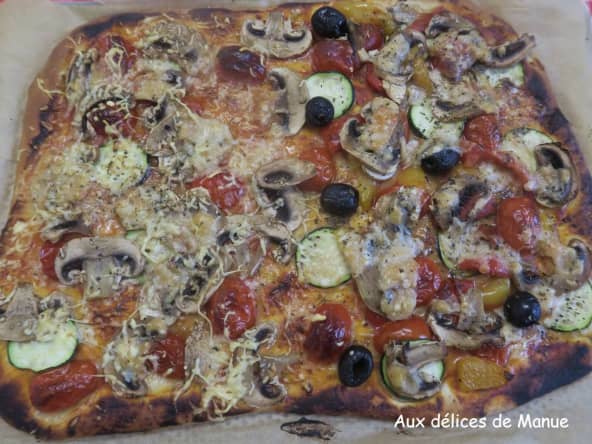 Pizza moit-moit aux légumes