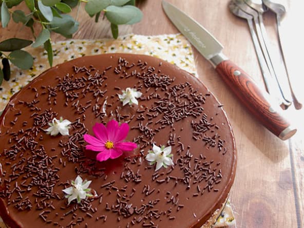 Tarte chocolat sans cuisson, sans gluten, sans lait ni œuf