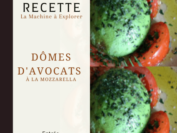 Dômes d'avocats à la mozzarella