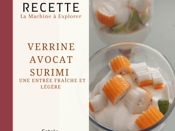 Verrines avocat et surimi