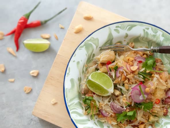 Salade thaï de pomelo