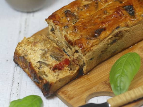 Flan à la ratatouille au basilic