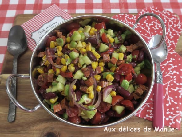Salade mexicaine au chorizo