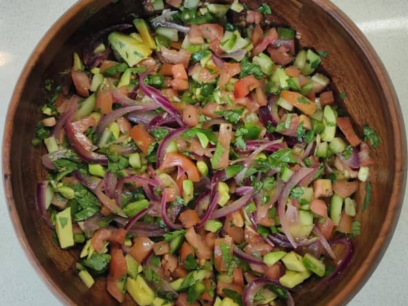 Salade kachumbari africaine