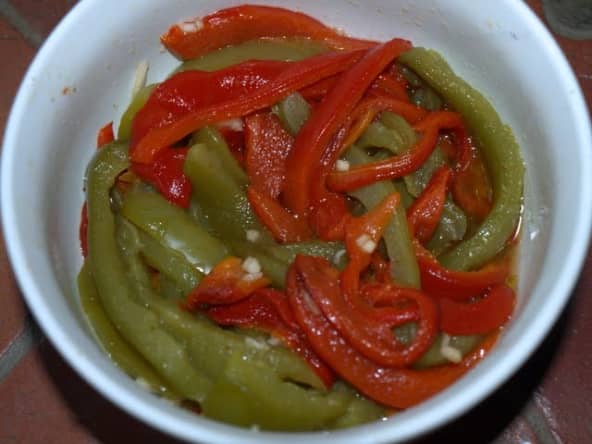 Poivrons marinés
