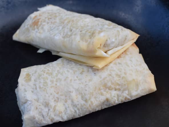 Croustillants courgettes, mirabelles et feta