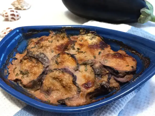 Gratin de poisson aux aubergines façon parmigiana