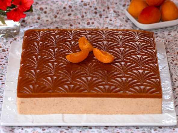 Entremets abricots pistaches