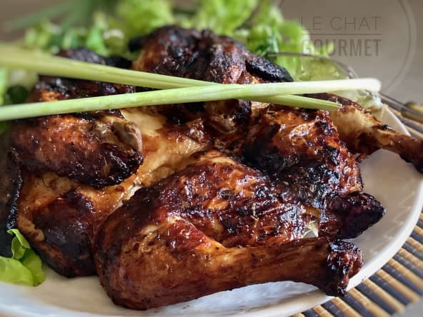 Poulet grillé à la citronnelle et au gingembre