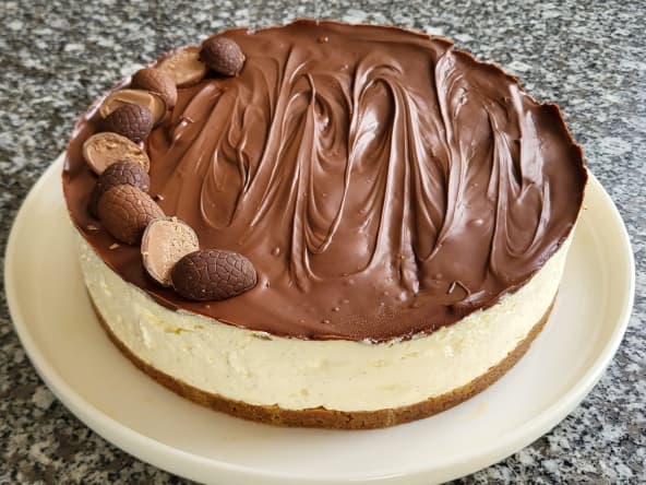 Cheesecake cœur fondant Nutella vanille