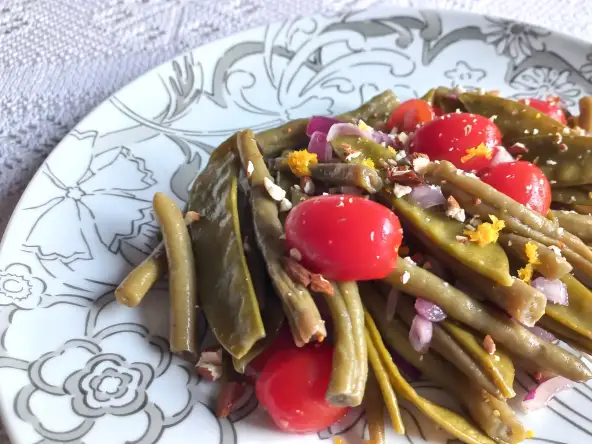 Salade de haricots verts aux noisettes d’Ottolenghi