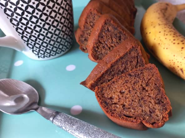 Banana bread sans beurre, sans sucre, sans œuf