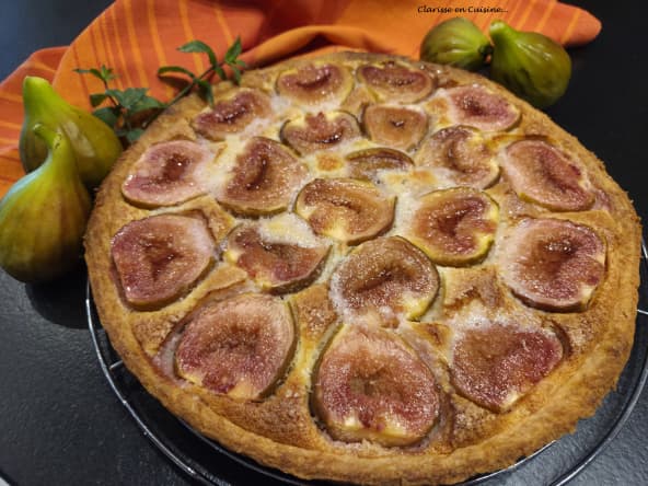 Tarte amandine aux figues