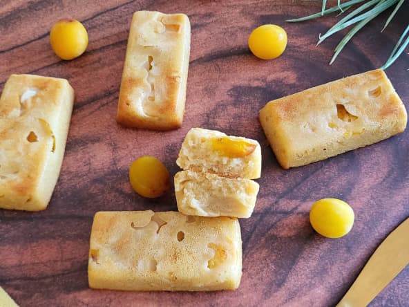 Mini cakes amande et mirabelles