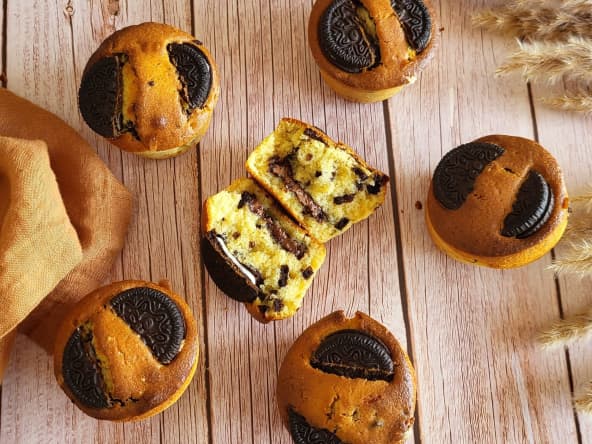 Muffins oréos au coeur chocolat