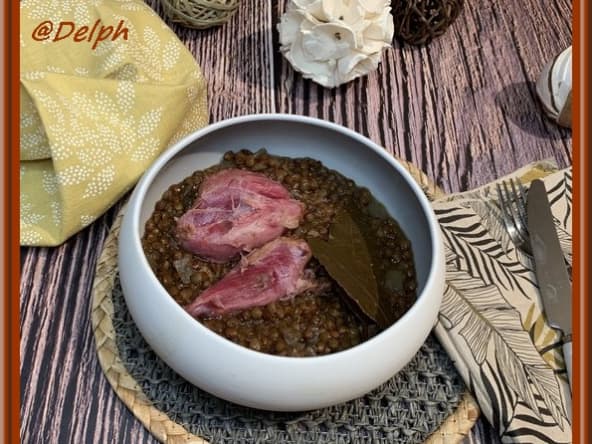 Jambonneau aux lentilles avec le Cookeo