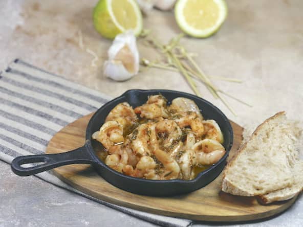 Gambas à l’ail