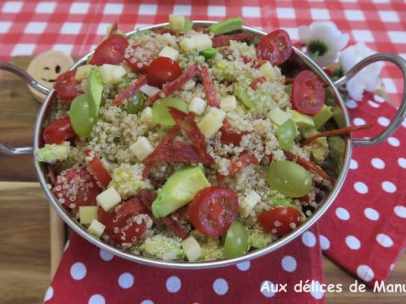 Salade de quinoa sucrée salée
