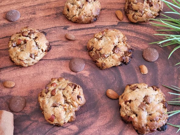 Cookies chocolat et amandes
