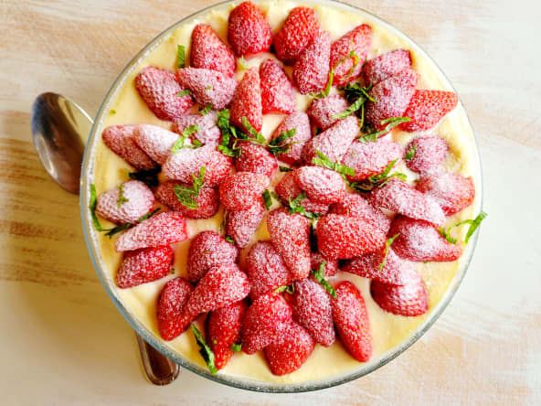 Tiramisu aux fraises