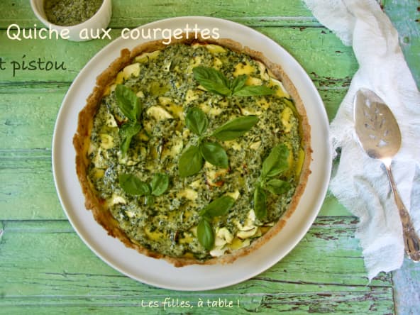Quiche aux courgettes et pistou