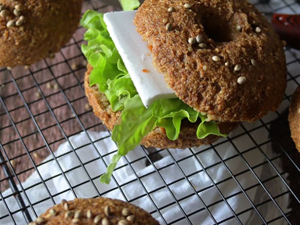 Bagels protéinés sans gluten sans lait sans oeufs