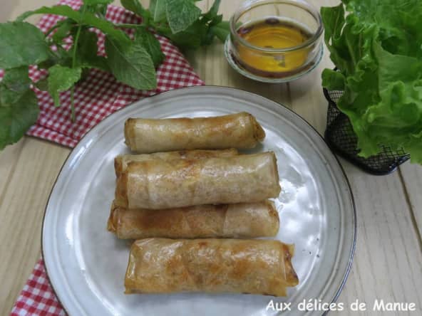 Nems de poulet à l'Air Fryer ou au four