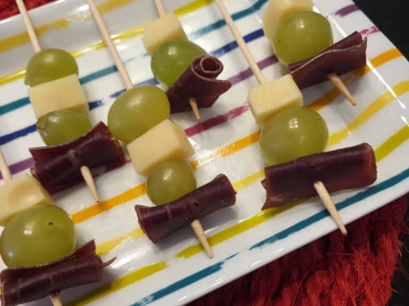 Brochettes apéritives automnales