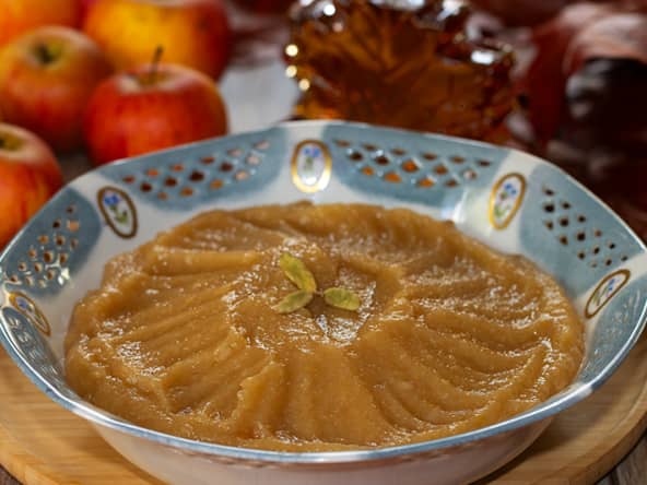 Compote de pommes à la cardamome et sirop d’érable