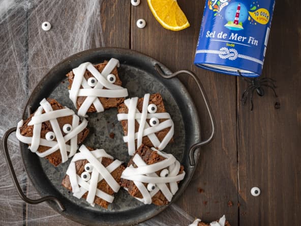 Assiette de Brownie momie et sel La Baleine