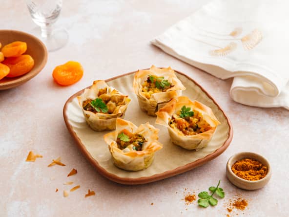 Mini-corolle de lapin au curry et abricots secs