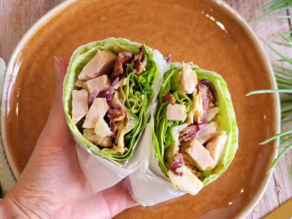 Salade César en version wrap salade