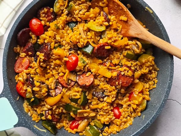 One pot blé chorizo