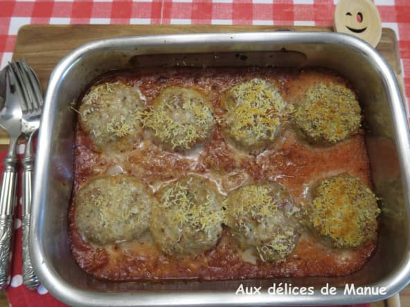 Palets ou boulettes de veau à la sauce tomate