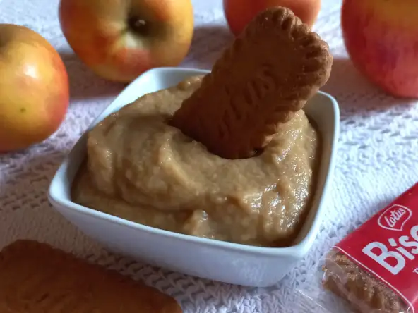 Compote de pommes aux spéculoos