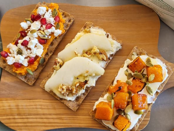 Tartines d'automne Wasa en 3 versions