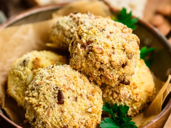 Crottins de Chavignol panés au four