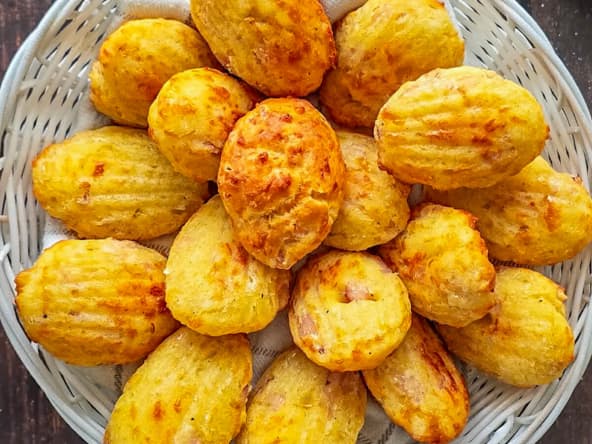 Madeleines salées bacon Comté