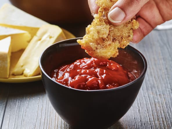 Smashed potatoes au Reblochon