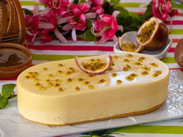 Entremets mangue fruits de la passion