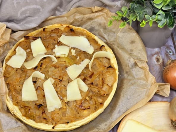 Tarte aux oignons et au cidre