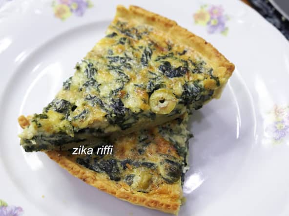 Quiche poulet épinards et parmesan