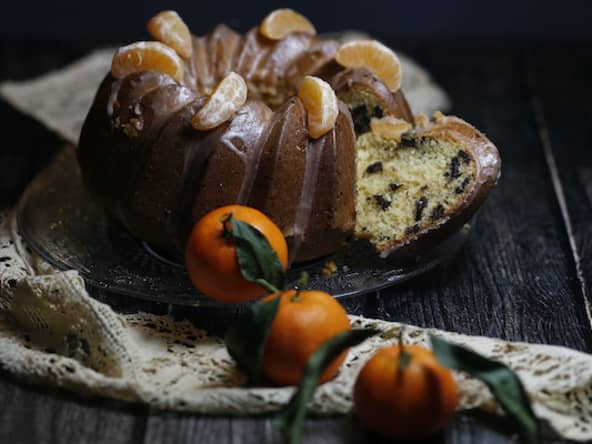 Bundt cake aux épices chocolat et clémentines