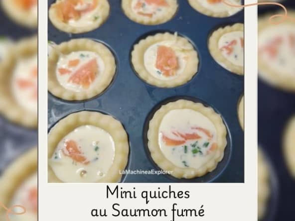 Mini quiches au saumon fumé