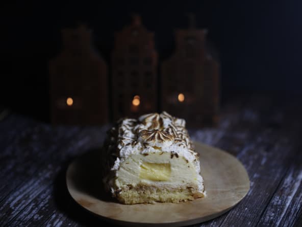 Bûche au citron meringuée