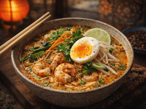 Soupe de nouilles Laksa
