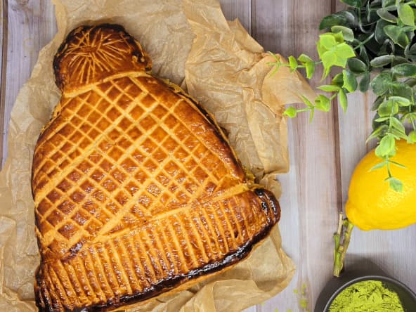 Galette matcha citron