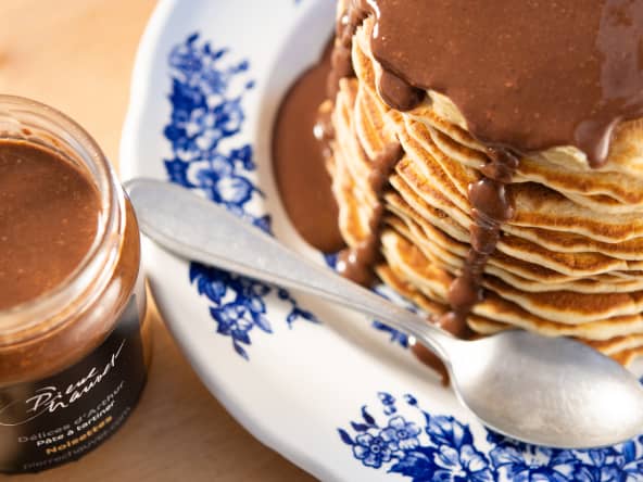 La pâte à tartiner maison aux noisettes par Pierre Chauvet.