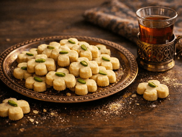 Sablés iraniens aux pois chiches nan e nokhodchi